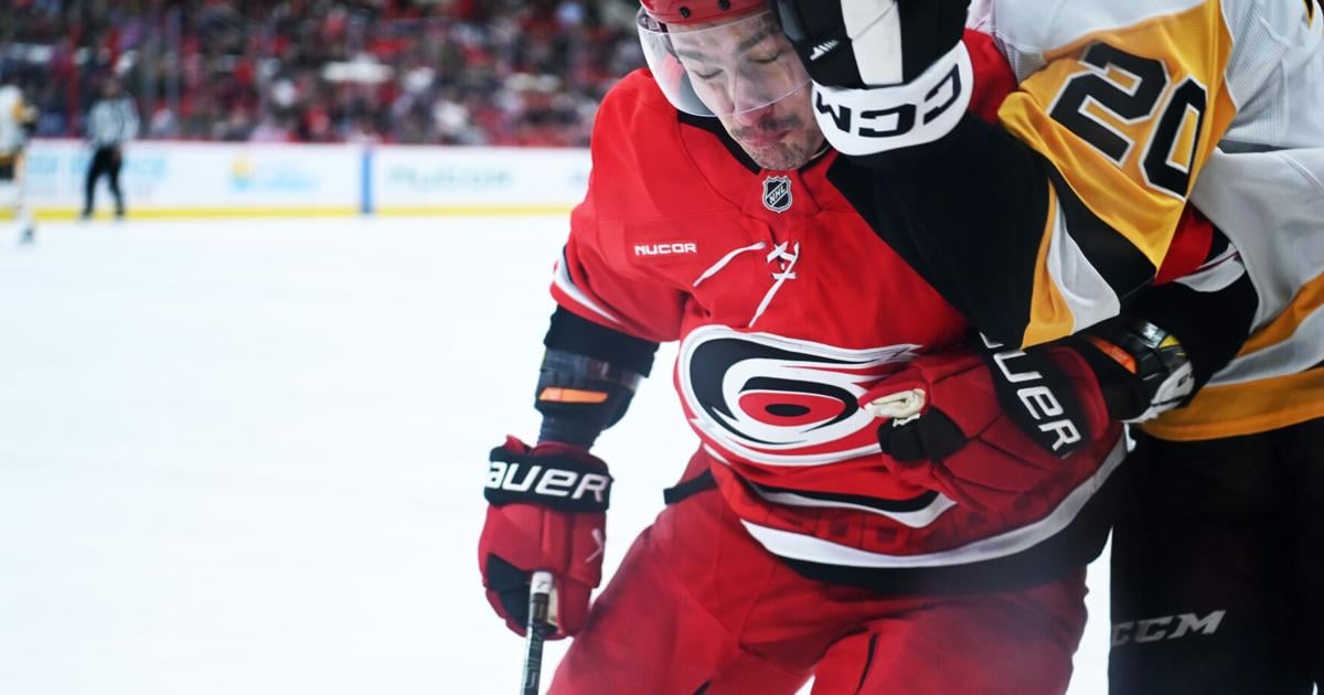 The Hurricanes battled to a 5-2 loss to the Devils