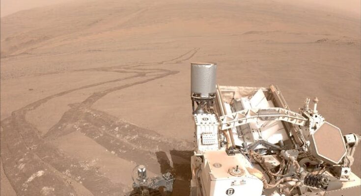 Perseverance rover on Mars.