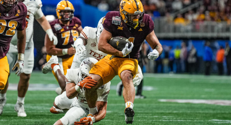 Cam Skattebo led Arizona State through the Peach Bowl. (Jason Allen/ISI Photos/Getty Images)