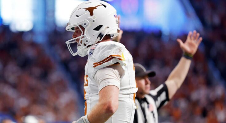 Quinn Ewers needed two touchdowns to save Texas' season in the Peach Bowl and seal his legacy once and for all.