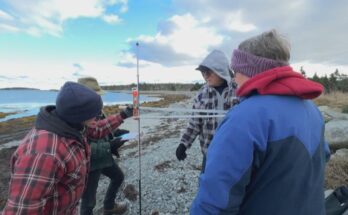 Citizen scientists make monthly measurements of Causeway beach on Sober Island using beach imagery