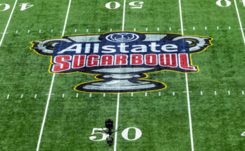 NEW ORLEANS, LA - Caesars Superdome will host two College Football Playoff games between Georgia and Notre Dame on Wednesday, as well as Super Bowl LIX on Feb. 9. (Photo by John Korduner / Icon Sportswire via Getty Images)